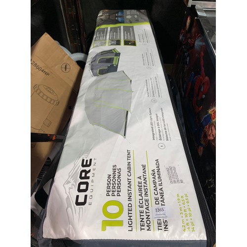 3365 - Core 10 Person Tent, original RRP £219.99 + VAT (273-83) * This lot is subject to VAT