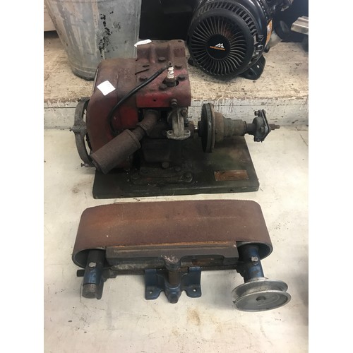 2019 - Villiers petrol engine mark 7 motor with linisher plate