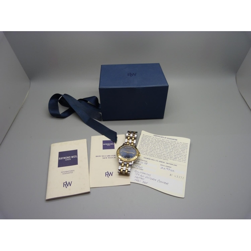 1094 - A Raymond Weil bi-colour dress wristwatch with box and papers