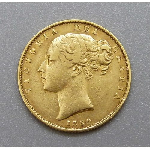 1002 - A Victorian 1850 full sovereign