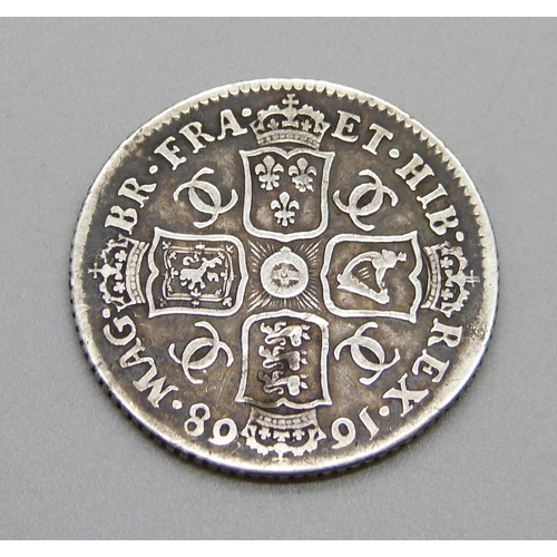 1093 - A 1668 Charles II shilling