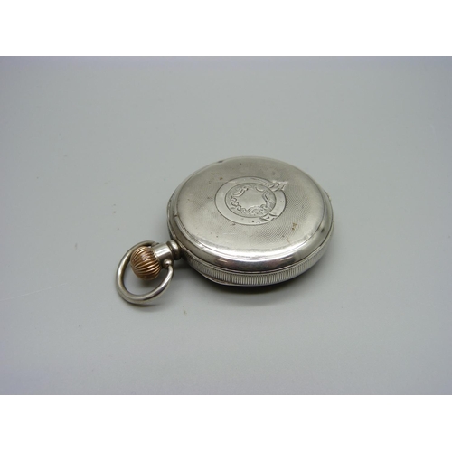 1107 - A Waltham Marquis silver cased pocket watch, Birmingham 1914