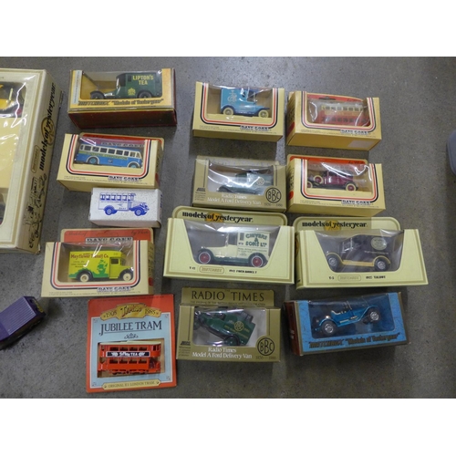 1200 - A box of Days Gone and Matchbox die-cast model vehicles