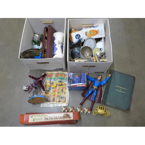 1207 - Two boxes of assorted items **PLEASE NOTE THIS LOT IS NOT ELIGIBLE FOR POSTING AND PACKING**