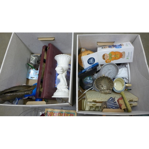 1207 - Two boxes of assorted items **PLEASE NOTE THIS LOT IS NOT ELIGIBLE FOR POSTING AND PACKING**