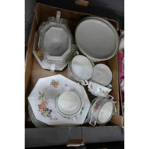 1217 - Four boxes of Johnson Bros. tea and dinnerwares, 1980's **PLEASE NOTE THIS LOT IS NOT ELIGIBLE FOR P... 