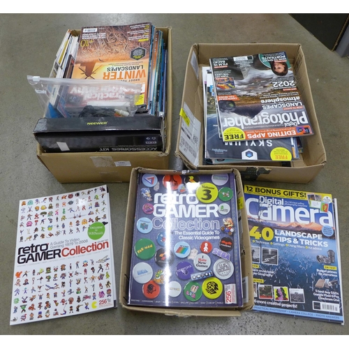 1221 - A box of retro Gamer Collection magazines and Photography magazines **PLEASE NOTE THIS LOT IS NOT EL... 