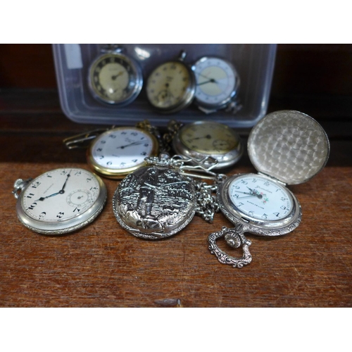 661 - Eight pocket watches, a/f