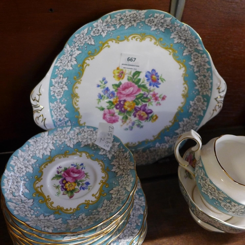 667 - A Royal Albert Enchantment tea set