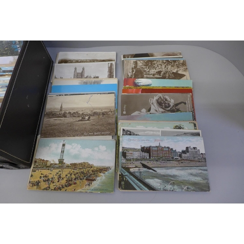 723 - Postcards: a box of postcards, vintage to modern