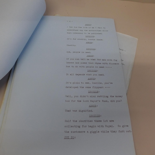 728 - A 1968 Coronation Street rehearsal script