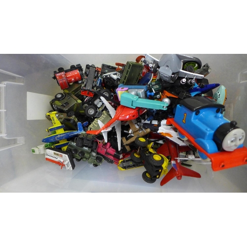 746 - A large collection of die-cast and plastic toys