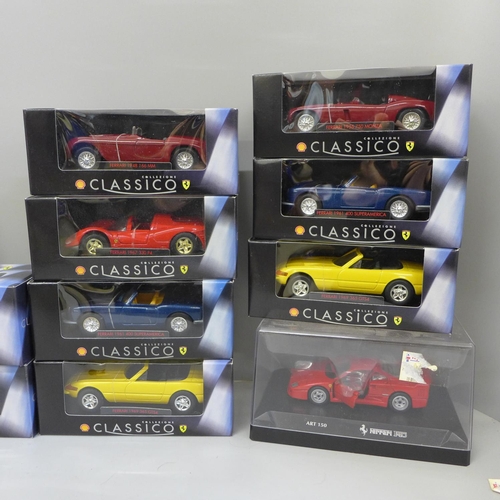 780 - A collection of Collezione Classico Ferrari models, all boxed