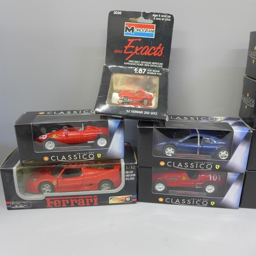 780 - A collection of Collezione Classico Ferrari models, all boxed