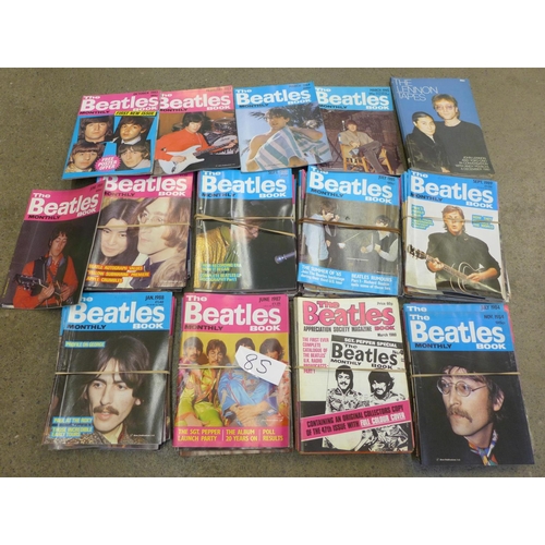 781 - Approximately eighty-five The Beatles Monthly books