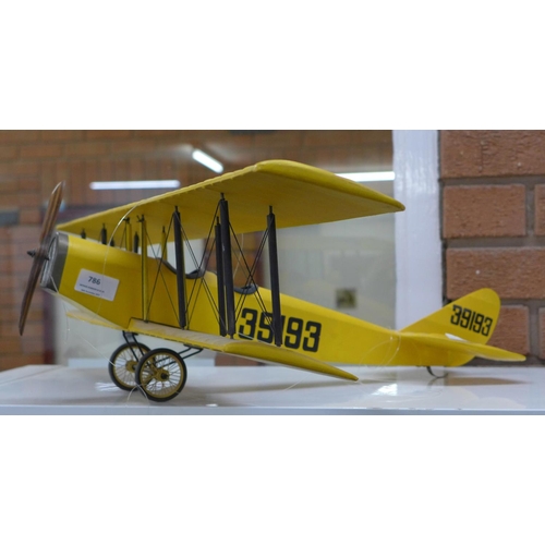 786 - A model bi-plane