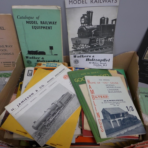 795 - Vintage model rail catalogues and ephemera