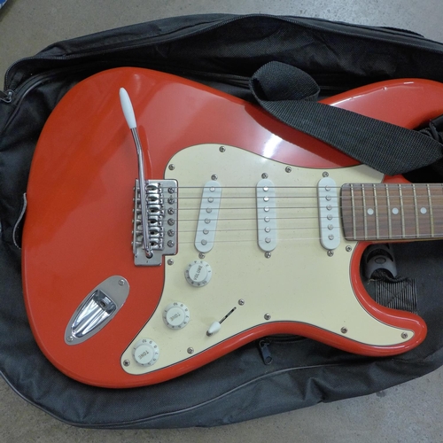 851 - An Encore electric guitar