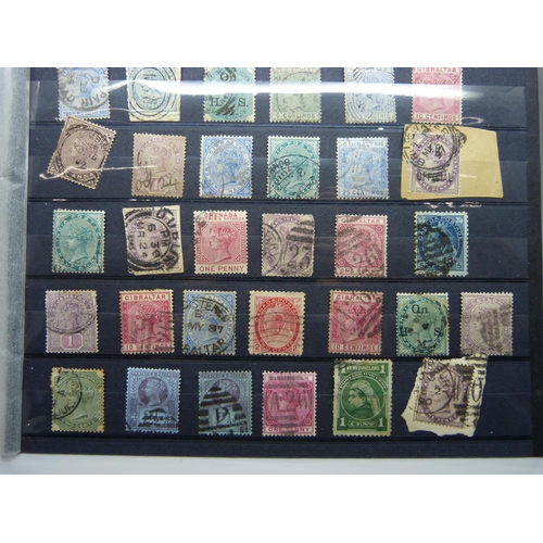 854 - A page of Victorian stamps