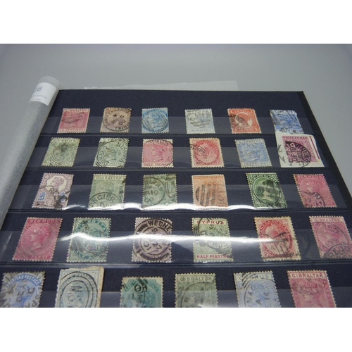 854 - A page of Victorian stamps