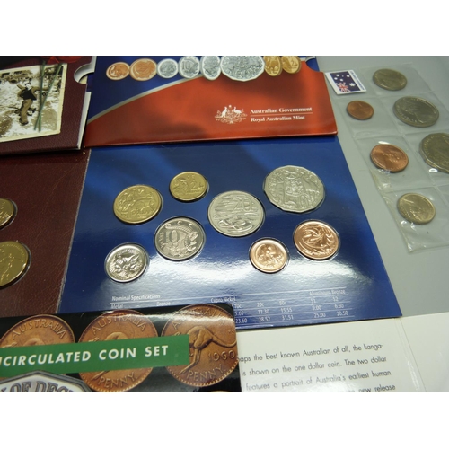 919 - Four Australian Royal Mint uncirculated proof coins