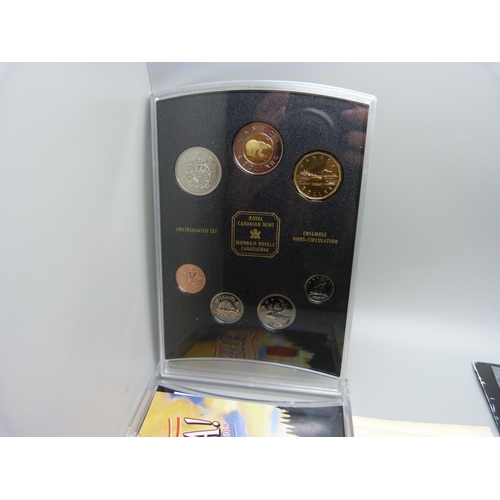 926 - Six Royal Canadian mint uncirculated coin sets