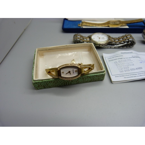 944 - A collection of wristwatches including Kudu, a Sekonda pocket watch, Montine, etc.