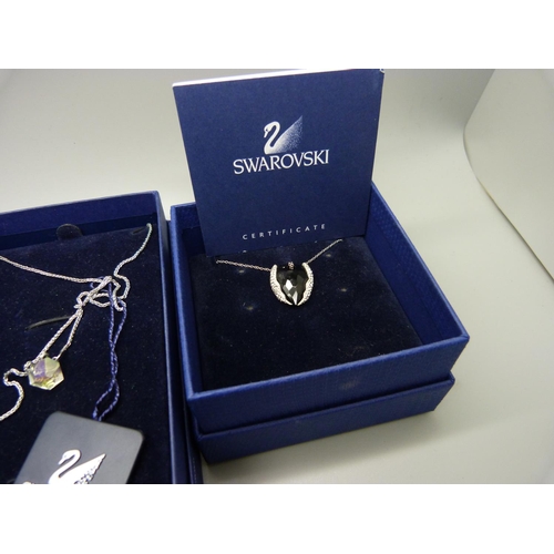 948 - Four Swarovski necklaces, boxed