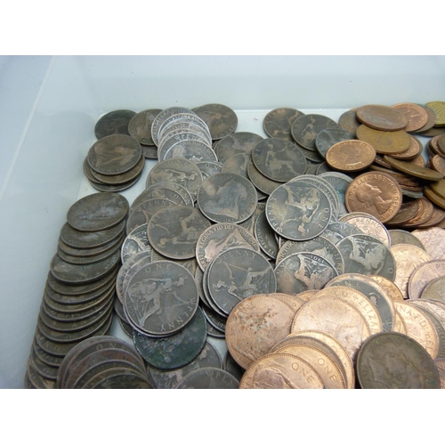 955 - Victorian and later copper coins