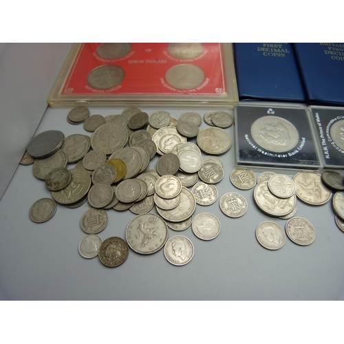 960 - Assorted coinage including two Crowns of Great Britain Collections