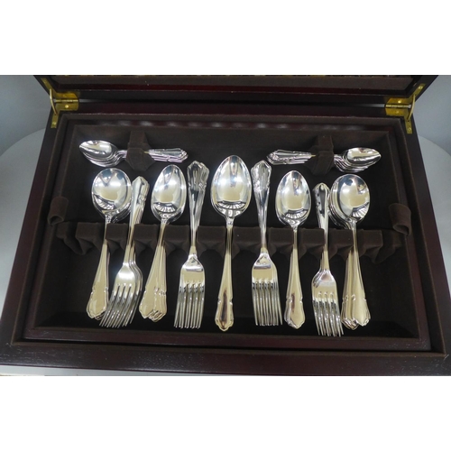 733 - A canteen of silver plated cutlery, Arthur Price Dubarry pattern, 124 pieces plus similar fish serve... 