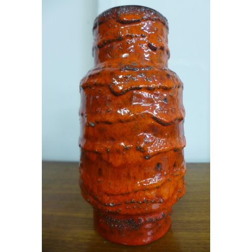 103 - A West German 33-5000 Carstens fat lava glazed vase