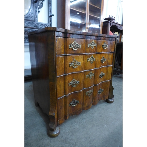 27A - A 19th Century Dutch walnut commode, 76cms h, 83cms w, 51cms d