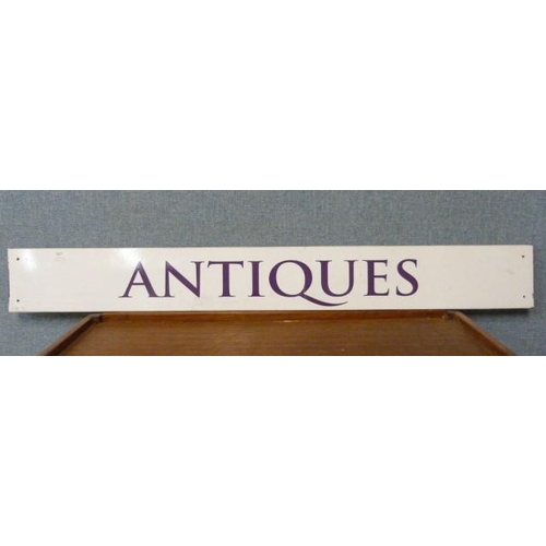 367 - An Antiques sign