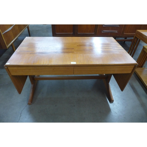 58 - A McIntosh teak two drawer drop-leaf coffee table