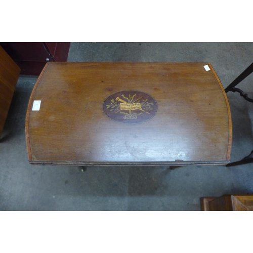 8 - An Edward VII inlaid mahogany Pembroke table