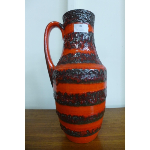 98 - A West German 407-35 Scheurich fat lave glazed vase