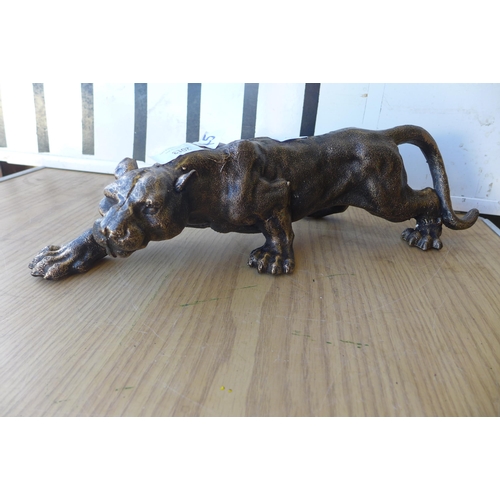 2013 - Cast metal panther figure * this lot is subject to VAT