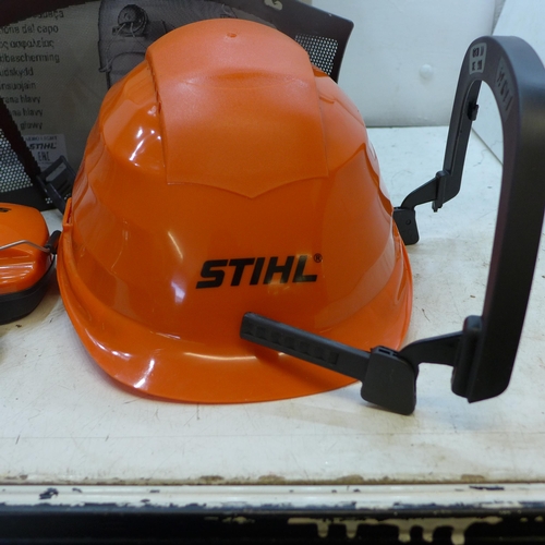 2054 - Boxed Stihl helmet and ear defenders