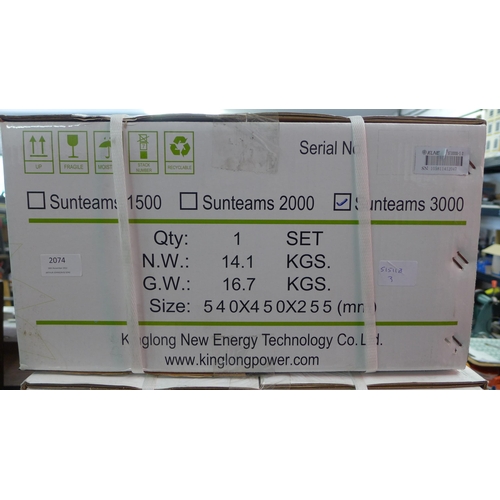 2074 - KLNE Sunteams 3000 KVA photovoltaic inverter * this lot is subject to VAT