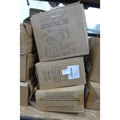 2117 - 5 Comforday hand held steam cleaners, boxed