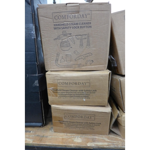 2118 - 5 Comforday hand held steam cleaners, boxed