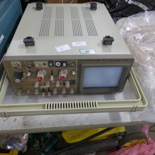 2136 - Rapid Electronics 7020 20MHz oscilloscope