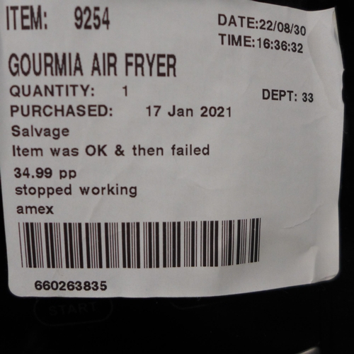 3013 - Gourmia Air Fryer (273-117) * This lot is subject to VAT