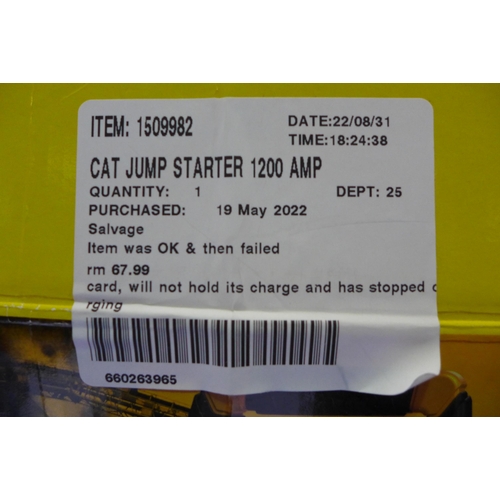 3063 - Cat Jump Starter 1200 Amp (273-140) * This lot is subject to VAT