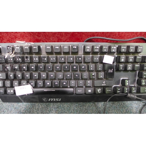 3081 - Msi Gaming Keyboard &  mouse  (276-177)  * This lot is subject to vat