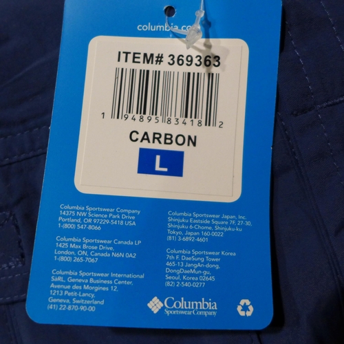 3139 - 10 Men's blue Columbia Omni-Shield Active shirts - size L * this lot is subject to VAT