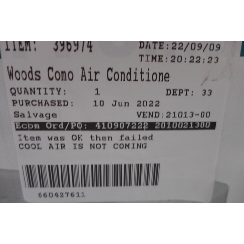 3150 - Woods Air Conditioner with remote , Original RRP £249.99 + vat      (276-97)  * This lot is subject ... 