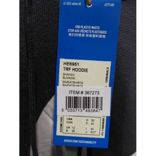 3167 - 2 Women's blue Adidas hoodies, both size 12 * this lot is subject to VAT