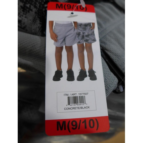 3171 - Bag of boy's Champion shorts - concrete and black - all size medium * this lot is subject to VAT